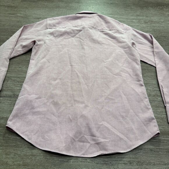 Zara Shirt Mens Large Pink Long Sleeve Button Up Cotton Blend Minimal Preppy - Picture 8 of 10